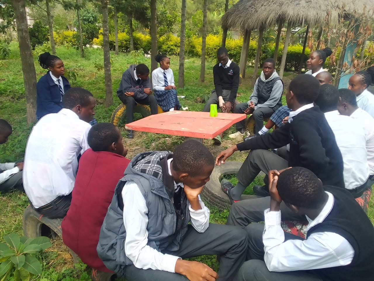 A peer support discussion circle